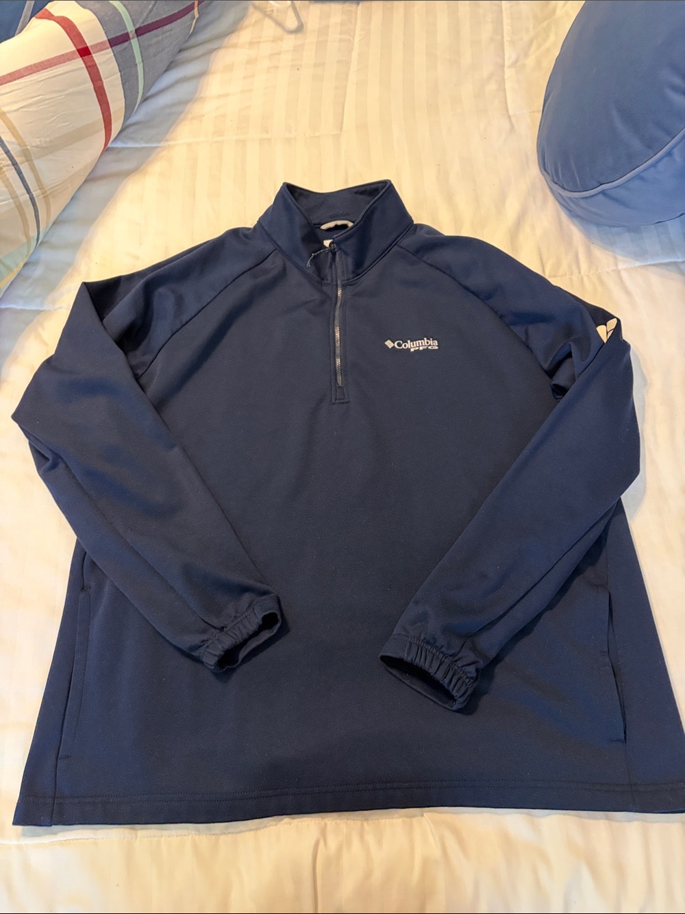 Columbia Navy Blue Half-Zip Pullover